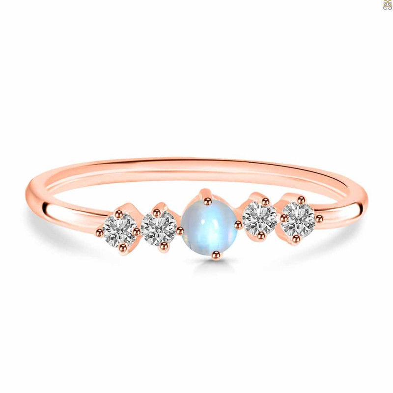 Moonstone & White Topaz Ring RBM-RDR-3190.