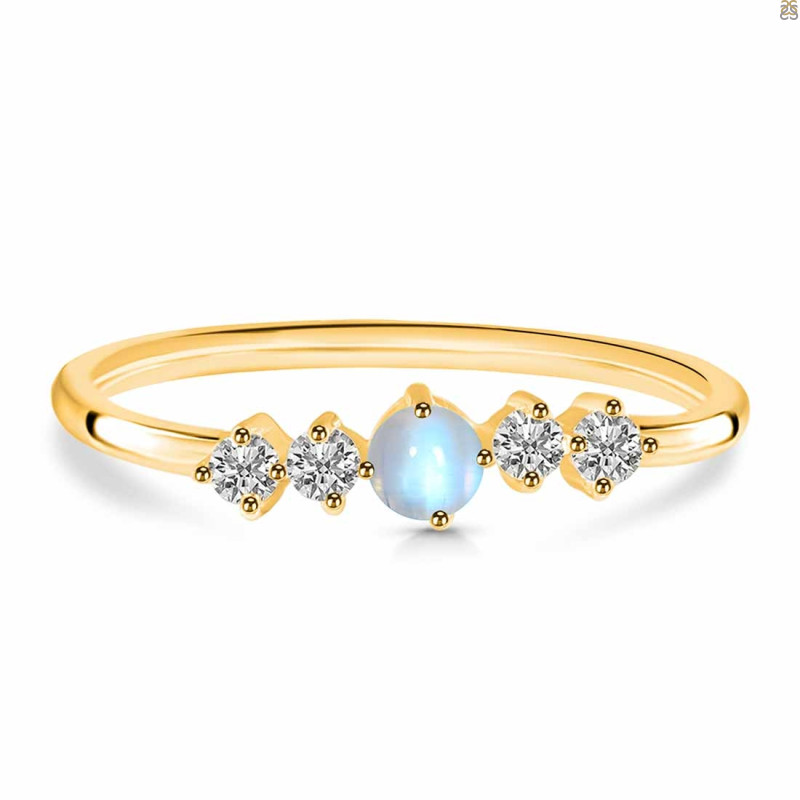 Moonstone & White Topaz Ring RBM-RDR-3190.