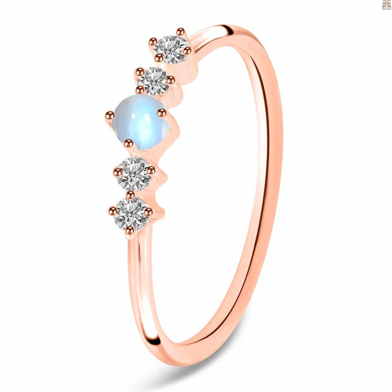 Moonstone & White Topaz Ring RBM-RDR-3190.