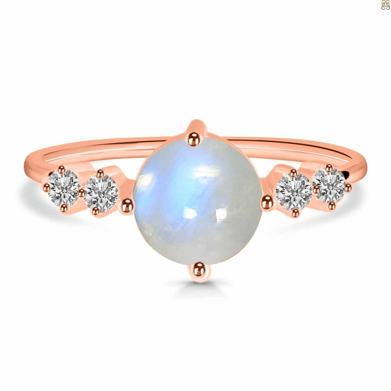 Moonstone & White Topaz Ring RBM-RDR-3191.