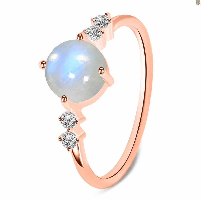 Moonstone & White Topaz Ring RBM-RDR-3191.