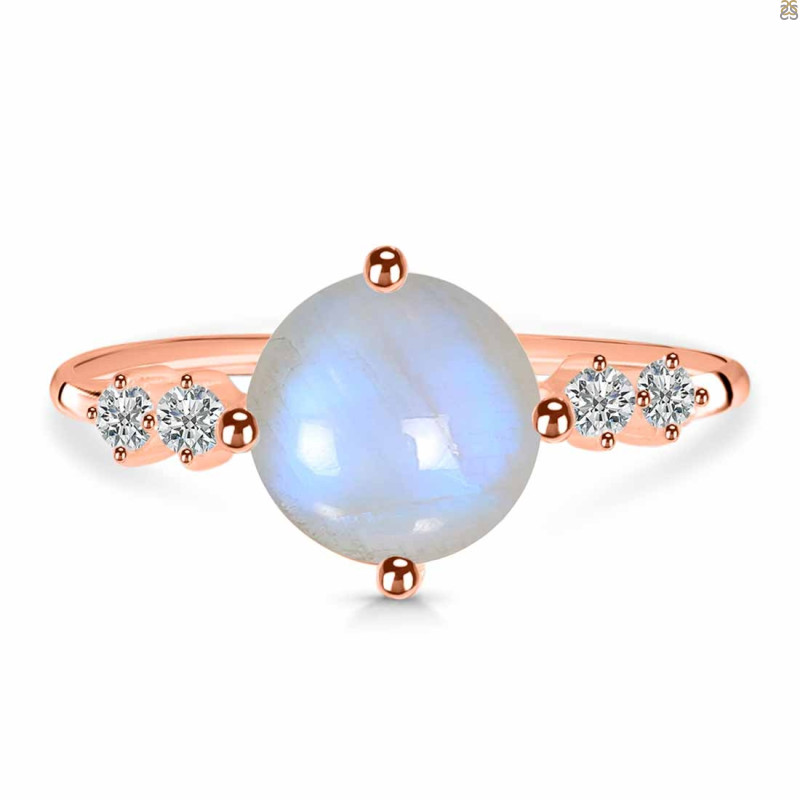 Moonstone & White Topaz Ring RBM-RDR-3192.