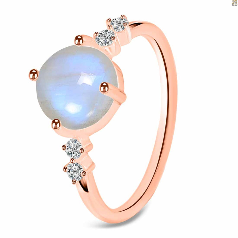 Moonstone & White Topaz Ring RBM-RDR-3192.