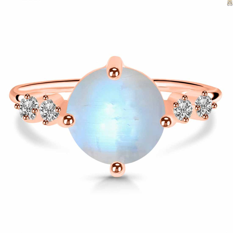 Moonstone & White Topaz Ring RBM-RDR-3193.