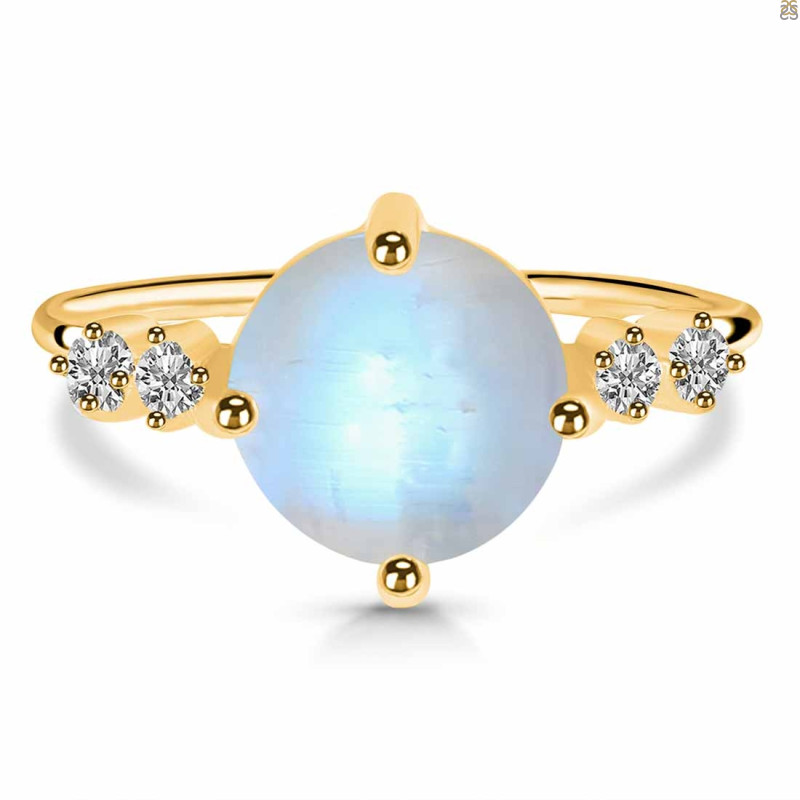 Moonstone & White Topaz Ring RBM-RDR-3193.