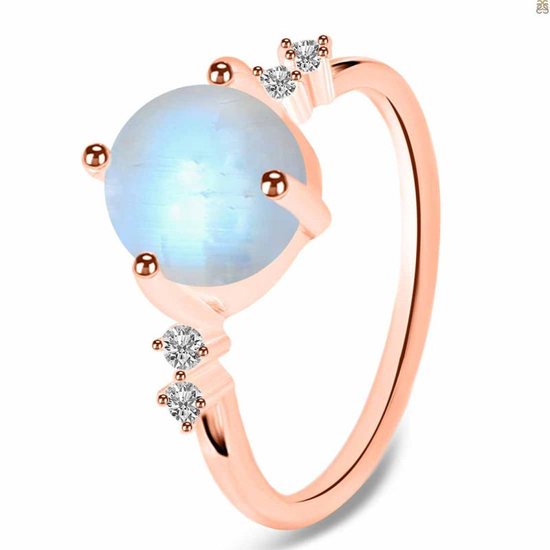 Moonstone & White Topaz Ring RBM-RDR-3193.