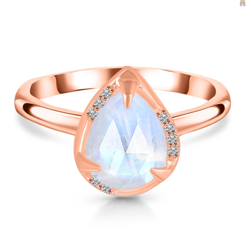 Moonstone & White Topaz Ring RBM-RDR-3236-CUT.