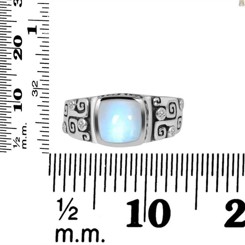 Moonstone & White Topaz Ring RBM-RDR-328.
