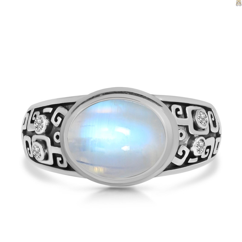 Moonstone & White Topaz Ring RBM-RDR-329.