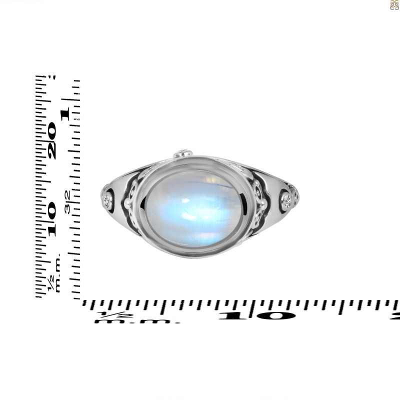 Moonstone & White Topaz Ring RBM-RDR-339.