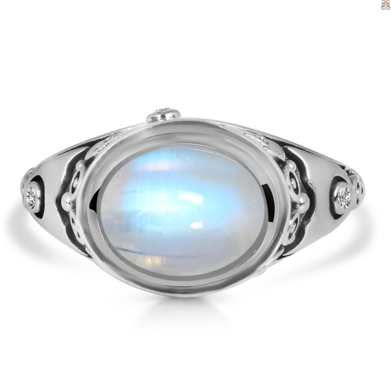 Moonstone & White Topaz Ring RBM-RDR-339.
