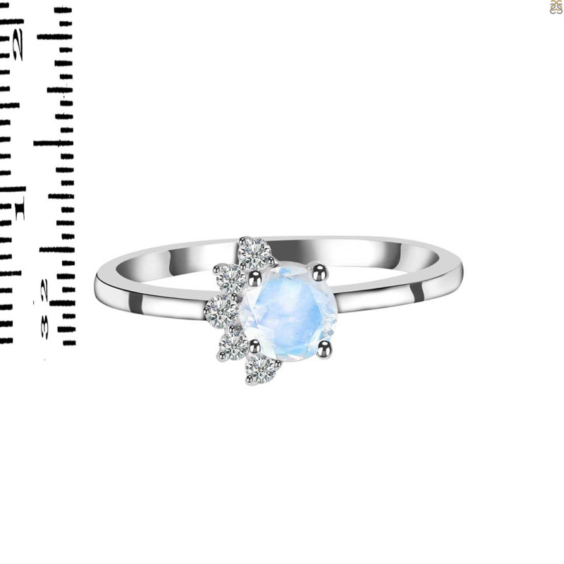 Moonstone & White Topaz Ring RBM-RDR-437.