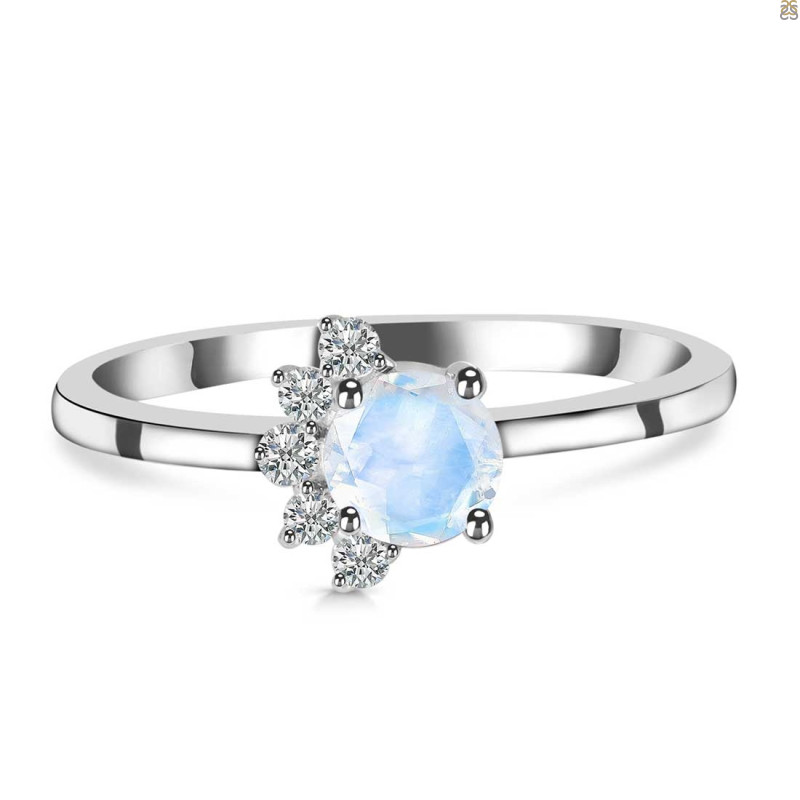 Moonstone & White Topaz Ring RBM-RDR-437.