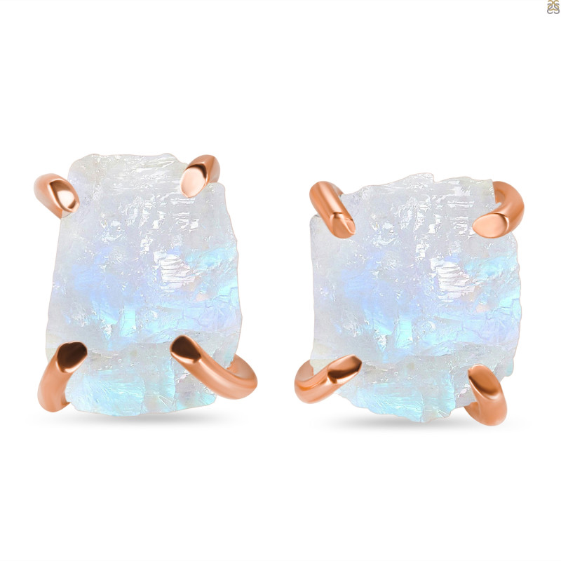 Moonstone Raw Crystal Stud Earring RBM-RE-350.