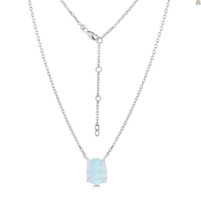 Moonstone Raw Crystal Necklace