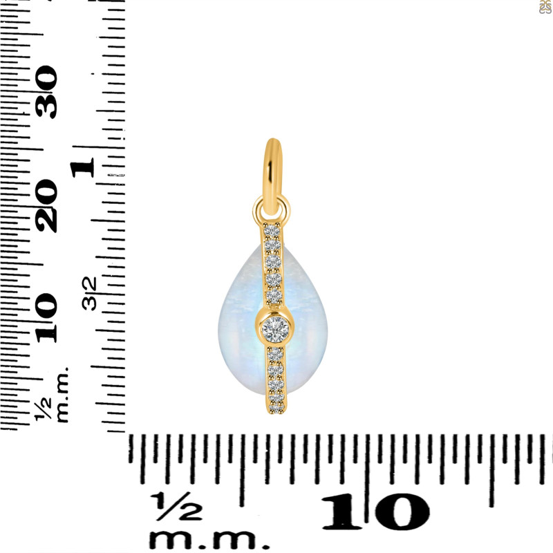 Moonstone & White Topaz Necklace RBM-RN-93.