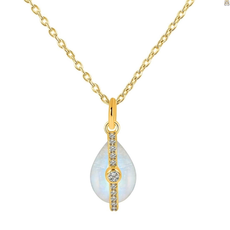 Moonstone Jewelry Set RBM-RN-93-RDE-1198.