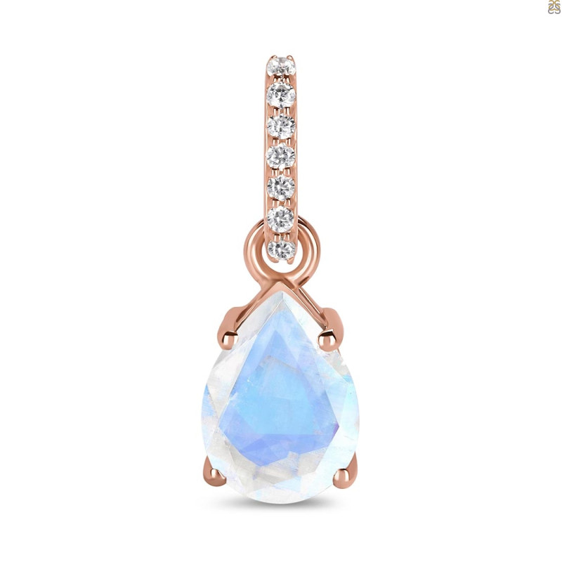 Moonstone & White Topaz Pendant RBM-RP-76.