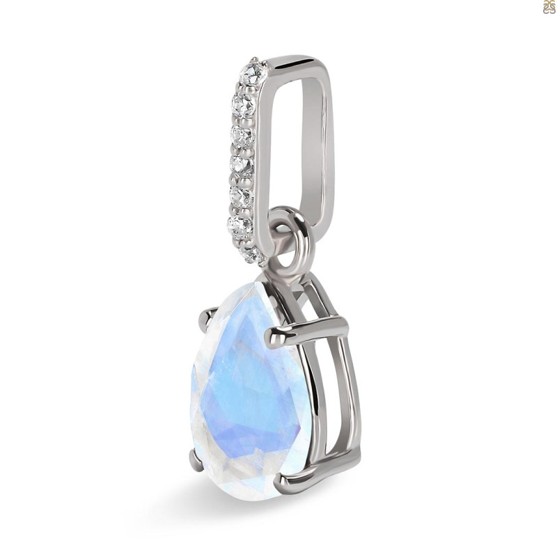 Moonstone & White Topaz Pendant