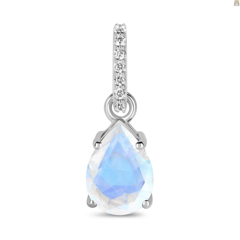 Moonstone & White Topaz Pendant RBM-RP-76.