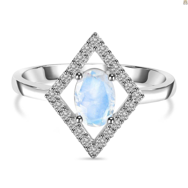 Moonstone & White Topaz Ring RBM-RR-134.