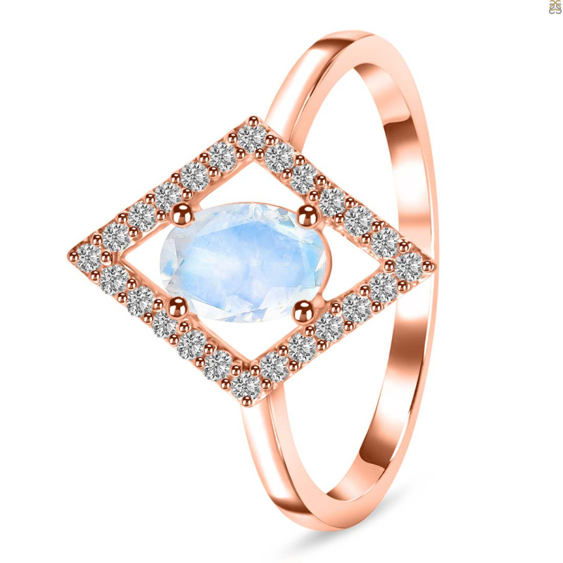 Moonstone & White Topaz Ring RBM-RR-134.
