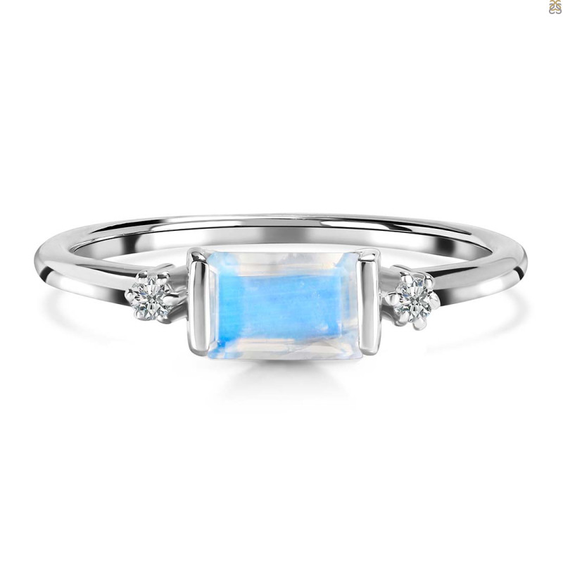 Moonstone & White Topaz Ring RBM-RR-135.