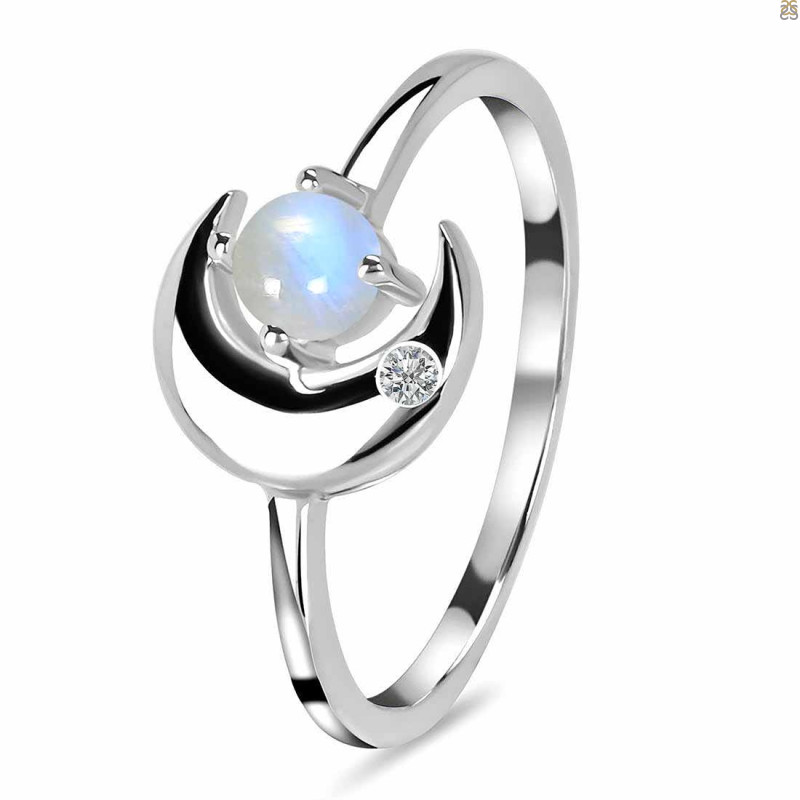 Moonstone & White Topaz Ring RBM-RR-140.