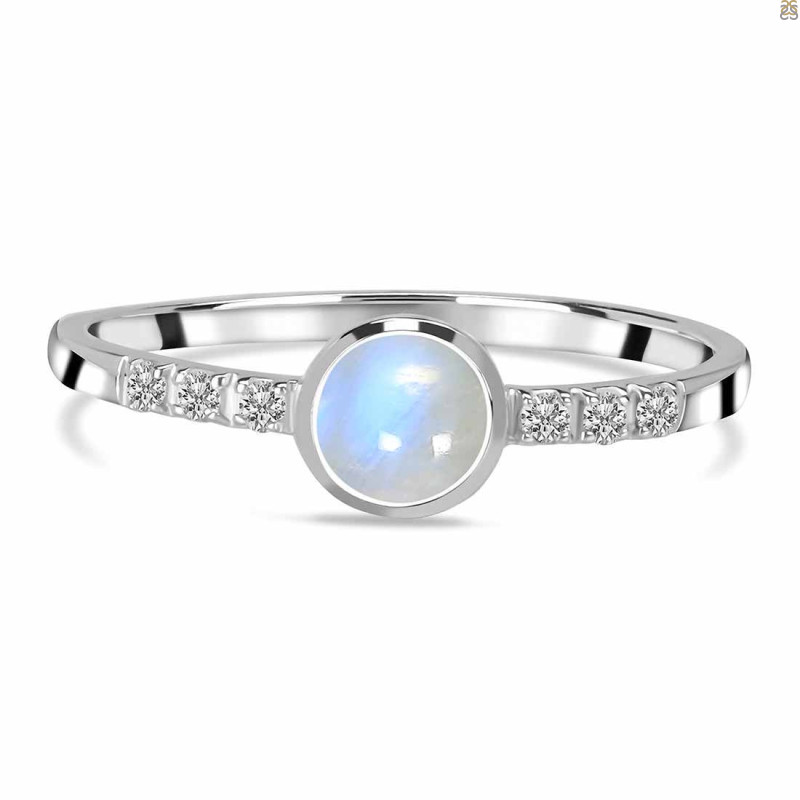 Moonstone & White Topaz Ring RBM-RR-24.