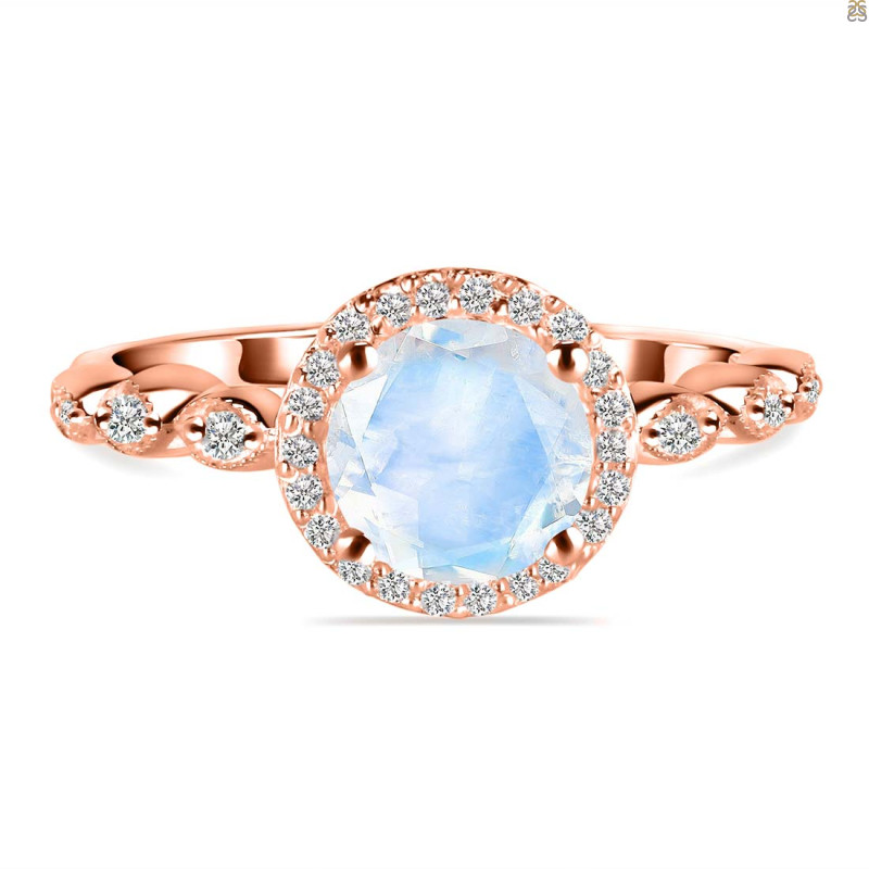 Moonstone & White Topaz Ring RBM-RR-267.