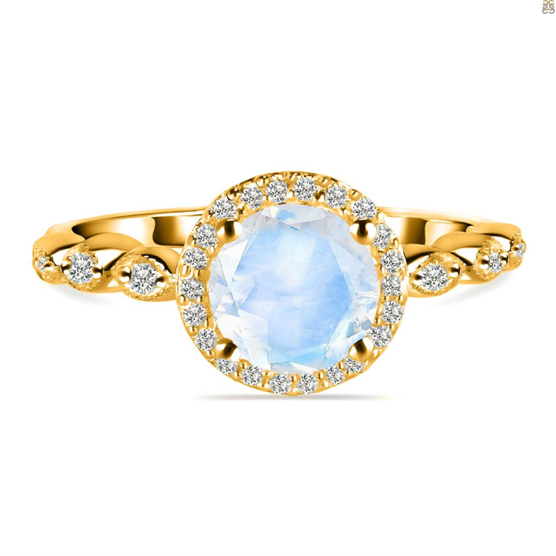 Moonstone & White Topaz Ring RBM-RR-267.