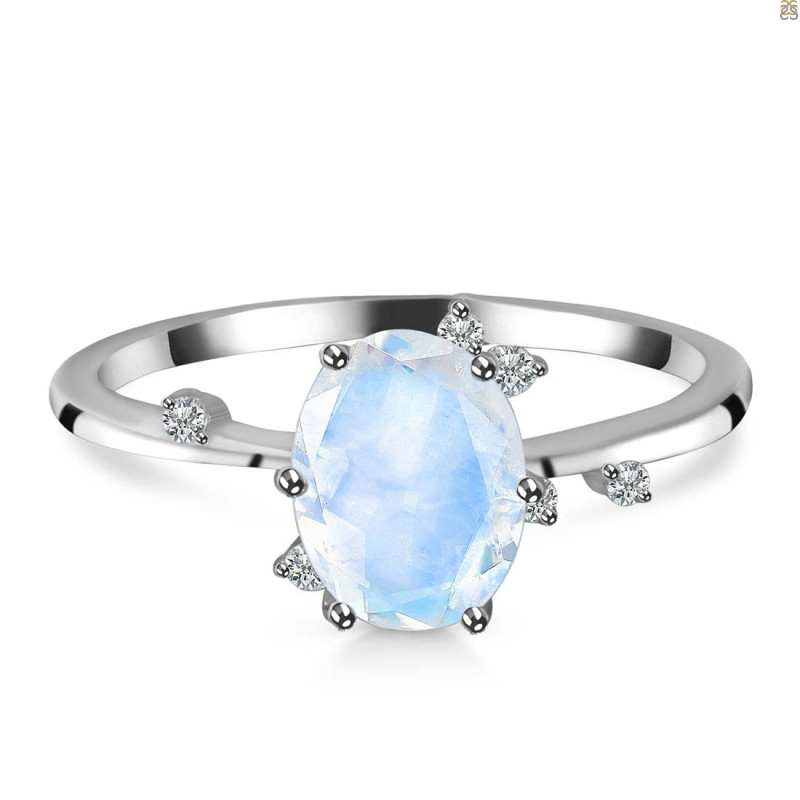 Moonstone & White Topaz Ring RBM-RR-318.