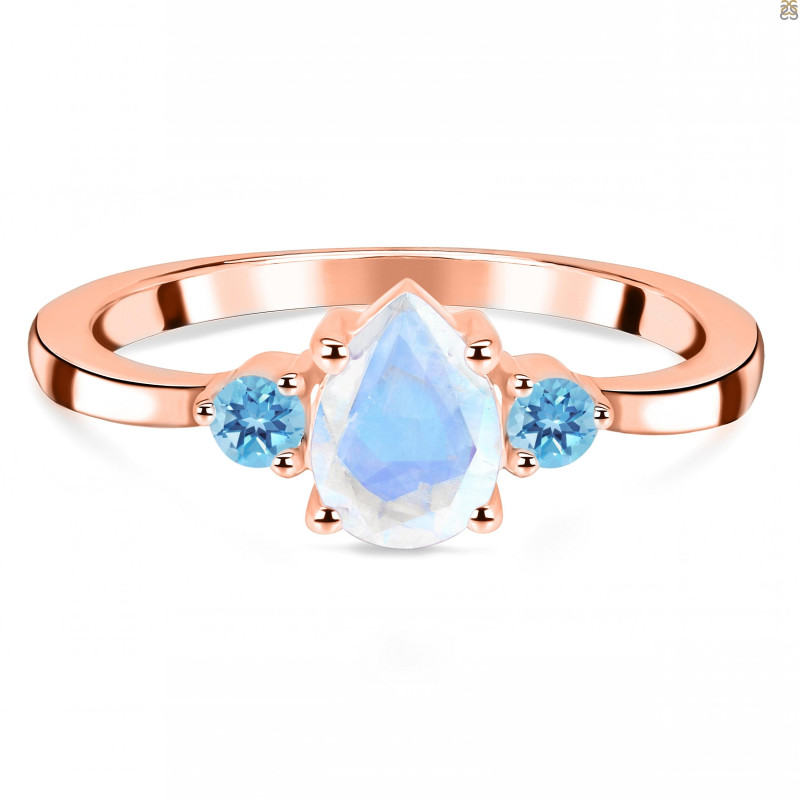 Moonstone & Blue Topaz Ring RBM-RR-335-BTZ.