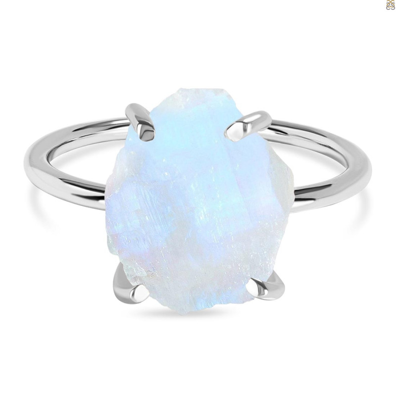 Moonstone Raw Crystal Ring RBM-RR-347.