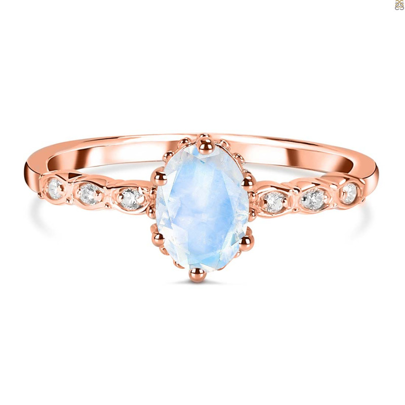 Moonstone & White Topaz Ring RBM-RR-35.