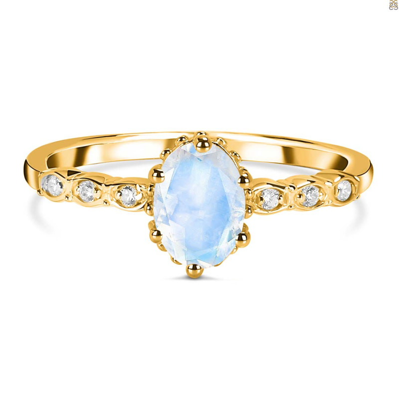 Moonstone & White Topaz Ring RBM-RR-35.