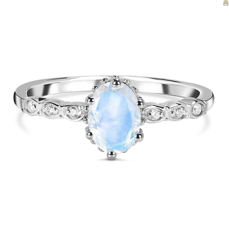 Moonstone & White Topaz Ring RBM-RR-35.