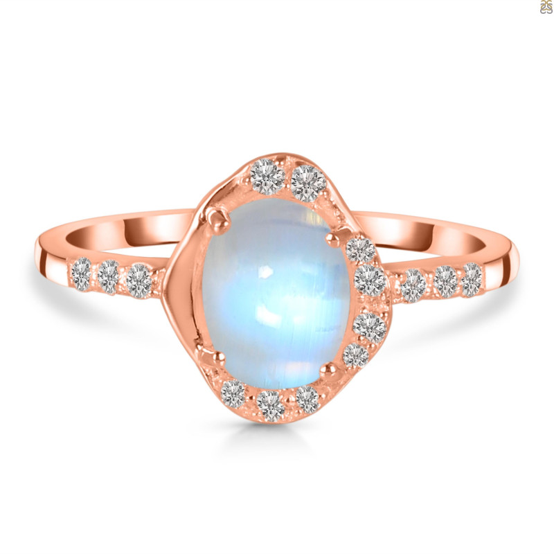 Moonstone & White Topaz Ring RBM-RR-359.
