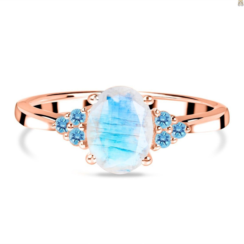 Moonstone & Blue Topaz Ring RBM-RR-364-BTZ.