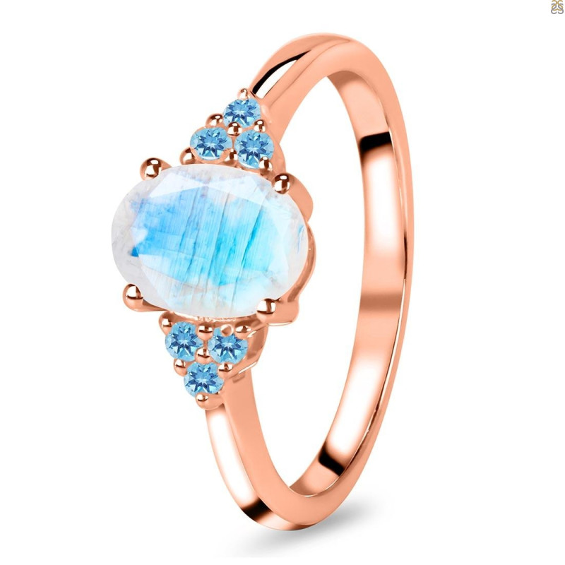 Moonstone & Blue Topaz Ring RBM-RR-364-BTZ.