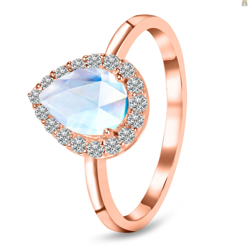 Moonstone & White Topaz Ring RBM-RR-401.