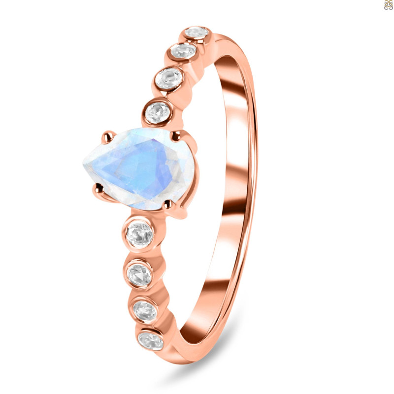 Moonstone & White Topaz Ring RBM-RR-419D.