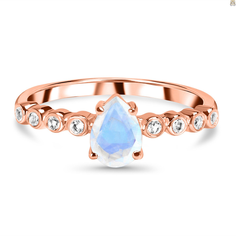 Moonstone & White Topaz Ring RBM-RR-419D.