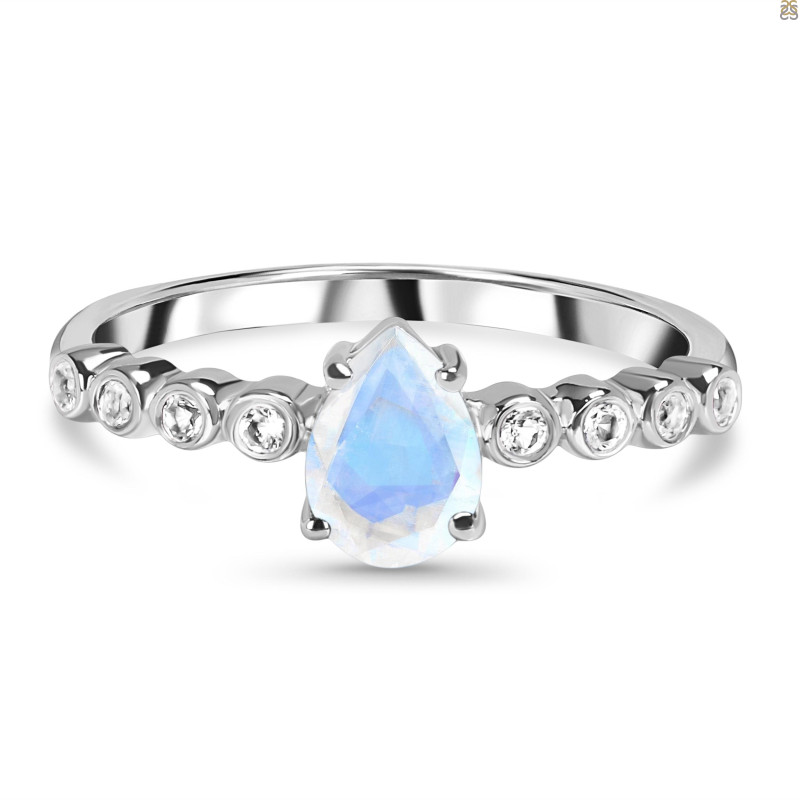 Moonstone & White Topaz Ring RBM-RR-419D.