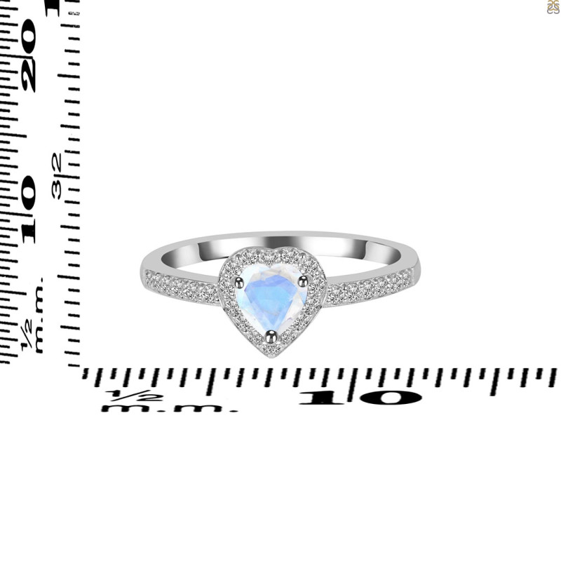 Moonstone & White Topaz Ring RBM-RR-423.