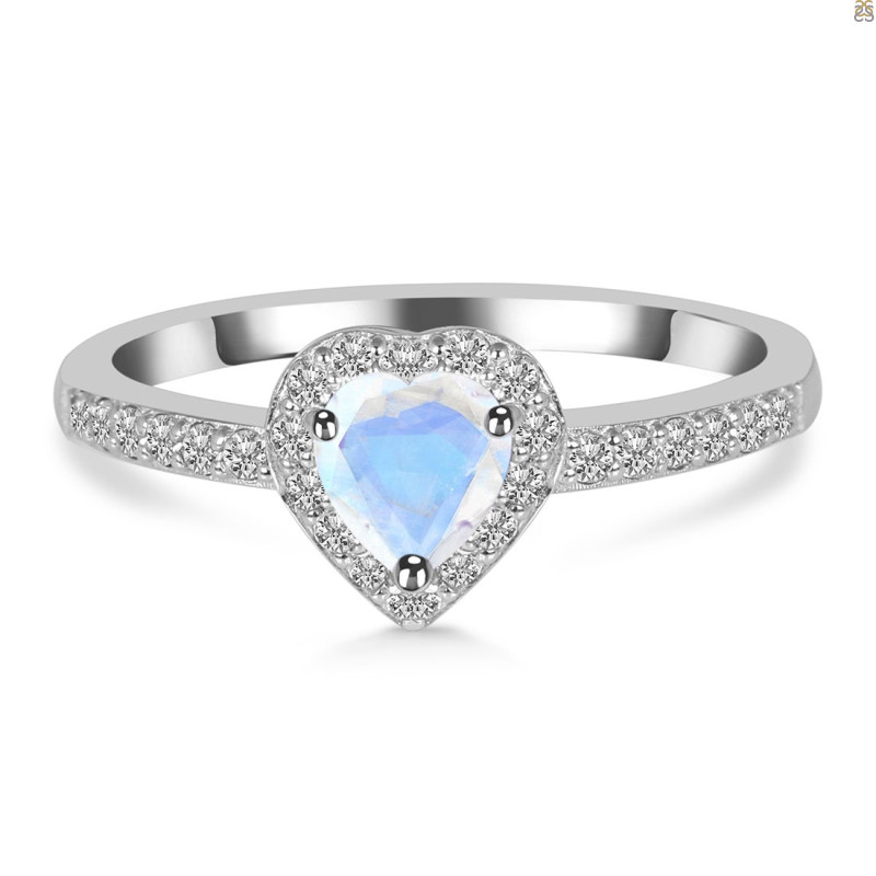 Moonstone & White Topaz Ring RBM-RR-423.