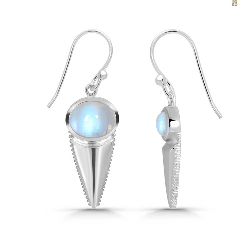 Moonstone Shell Earring