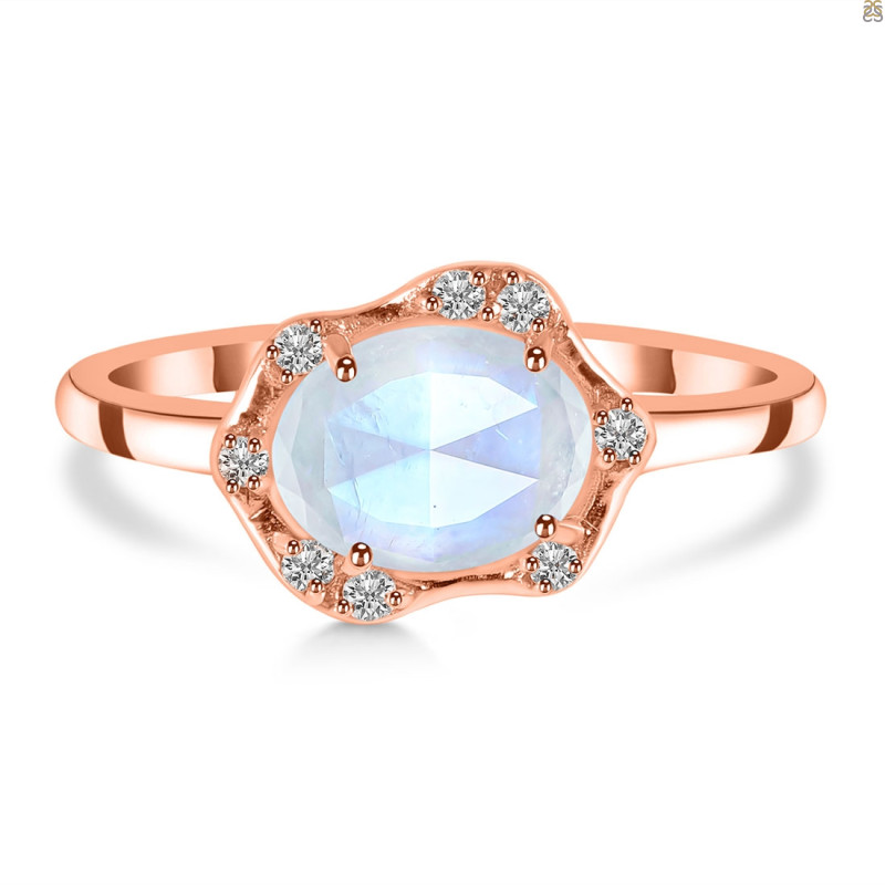 Moonstone & White Topaz Ring RBM-RR-342-ROSECUT.