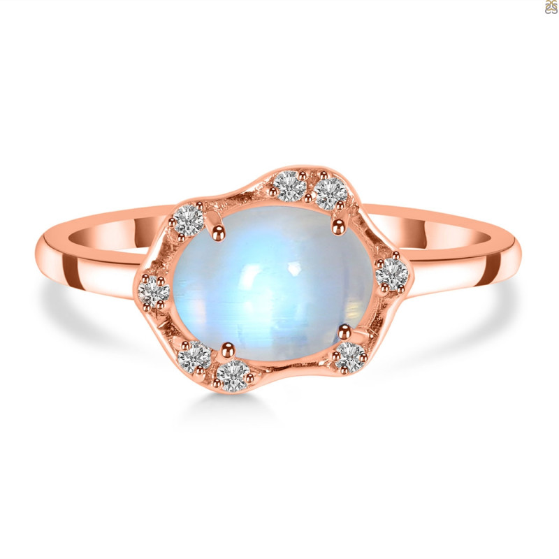 Moonstone & White Topaz Ring RBM-RR-342.