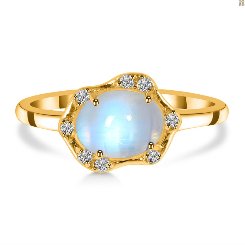 Moonstone & White Topaz Ring RBM-RR-342.